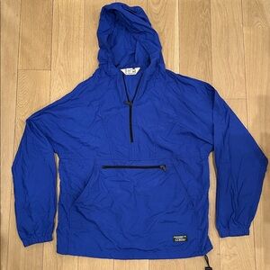 Vintage LL Bean Anorak Quarter Zip Hooded Windbreaker